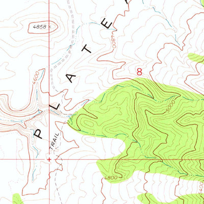 United States Geological Survey Snap Canyon East, AZ (1971, 24000-Scale) digital map