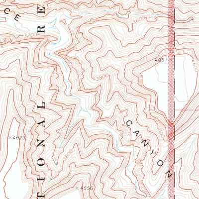 United States Geological Survey Snap Canyon East, AZ (1971, 24000-Scale) digital map