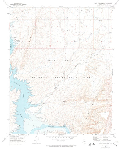 United States Geological Survey Snap Canyon West, AZ (1971, 24000-Scale) digital map