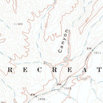 United States Geological Survey Snap Canyon West, AZ (1971, 24000-Scale) digital map