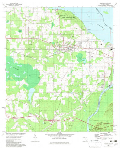 United States Geological Survey Sneads, FL-GA (1982, 24000-Scale) digital map