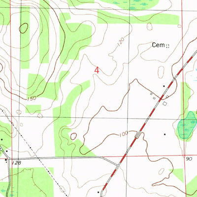 United States Geological Survey Sneads, FL-GA (1982, 24000-Scale) digital map