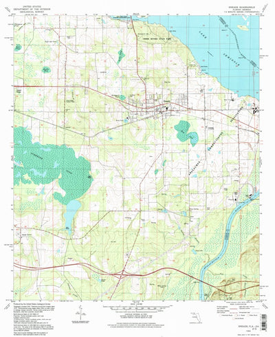 United States Geological Survey Sneads, FL-GA (1994, 24000-Scale) digital map