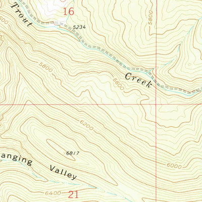 United States Geological Survey Snedaker Basin, MT (1962, 24000-Scale) digital map