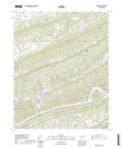 United States Geological Survey Sneedville, TN (2022, 24000-Scale) digital map