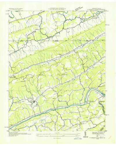 United States Geological Survey Sneedville, TN-VA (1935, 24000-Scale) digital map