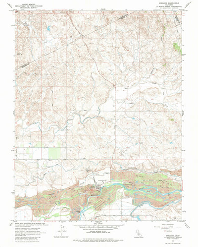 United States Geological Survey Snelling, CA (1962, 24000-Scale) digital map