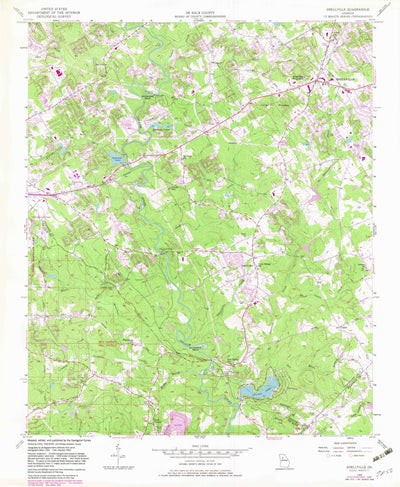 United States Geological Survey Snellville, GA (1956, 24000-Scale) digital map