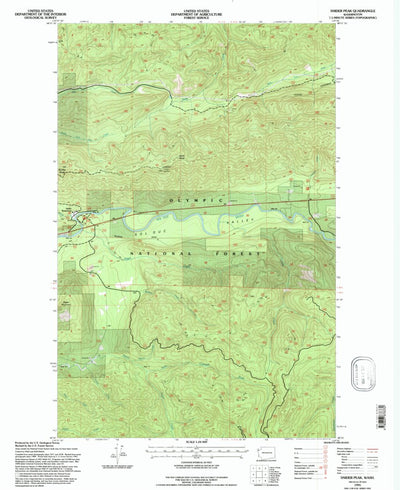 United States Geological Survey Snider Peak, WA (1995, 24000-Scale) digital map