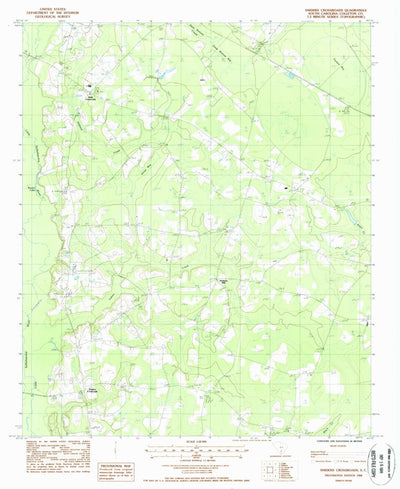 United States Geological Survey Sniders Crossroads, SC (1988, 24000-Scale) digital map