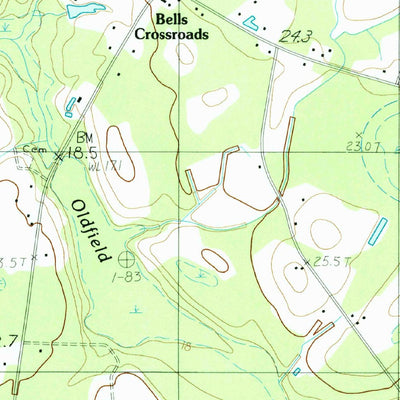 United States Geological Survey Sniders Crossroads, SC (1988, 24000-Scale) digital map