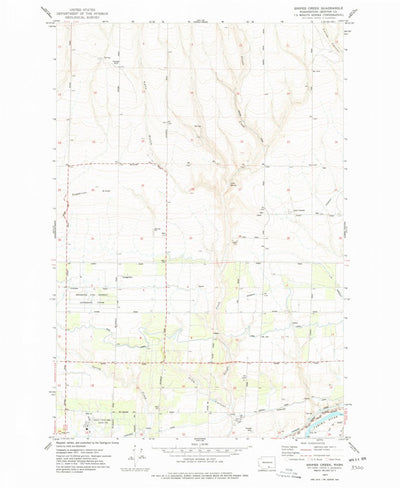United States Geological Survey Snipes Creek, WA (1977, 24000-Scale) digital map