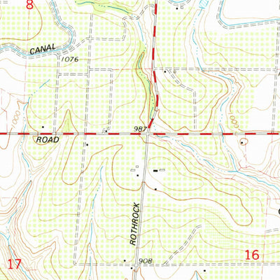 United States Geological Survey Snipes Creek, WA (1977, 24000-Scale) digital map