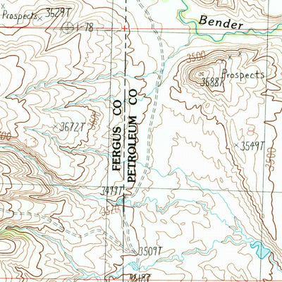 United States Geological Survey Snoose Creek, MT (1986, 24000-Scale) digital map