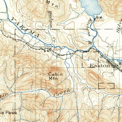 United States Geological Survey Snoqualmie Pass, WA (1901, 125000-Scale) digital map