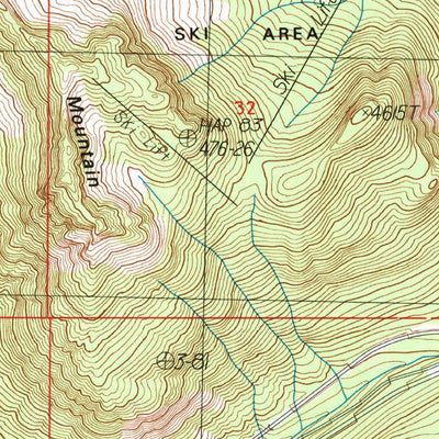 United States Geological Survey Snoqualmie Pass, WA (1989, 24000-Scale) digital map