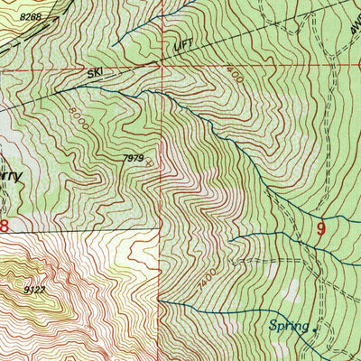 United States Geological Survey Snow Basin, UT (1998, 24000-Scale) digital map