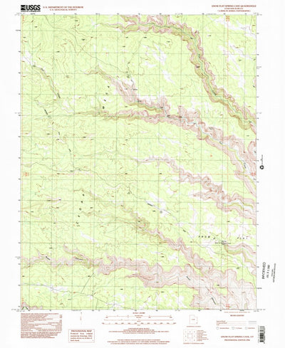 United States Geological Survey Snow Flat Spring Cave, UT (1996, 24000-Scale) digital map
