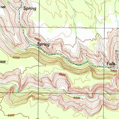 United States Geological Survey Snow Flat Spring Cave, UT (1996, 24000-Scale) digital map