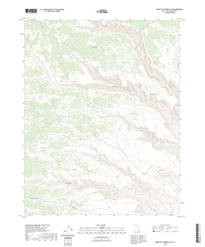 United States Geological Survey Snow Flat Spring Cave, UT (2023, 24000-Scale) digital map