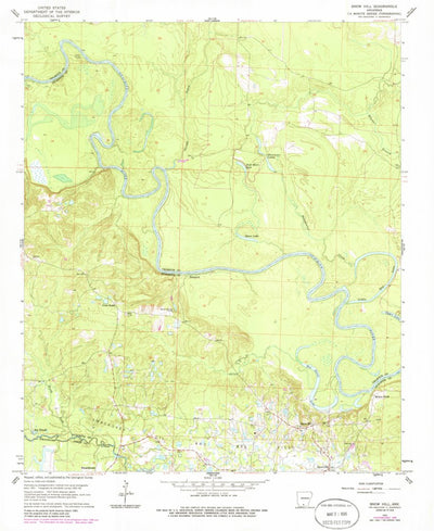 United States Geological Survey Snow Hill, AR (1962, 24000-Scale) digital map