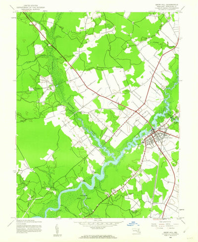 United States Geological Survey Snow Hill, MD (1942, 24000-Scale) digital map