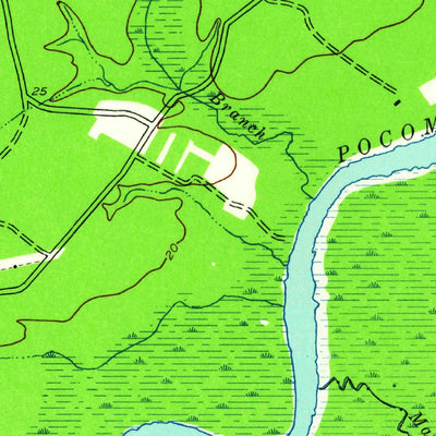 United States Geological Survey Snow Hill, MD (1942, 24000-Scale) digital map