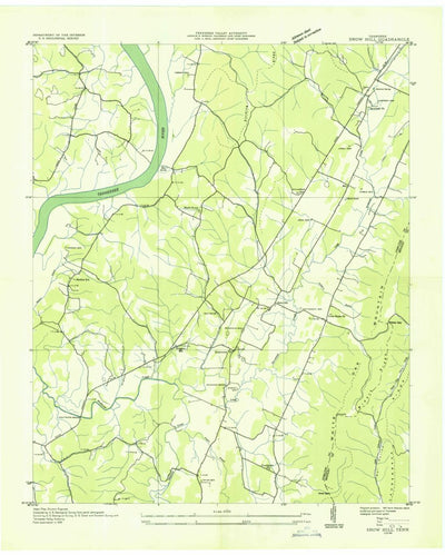 United States Geological Survey Snow Hill, TN (1935, 24000-Scale) digital map