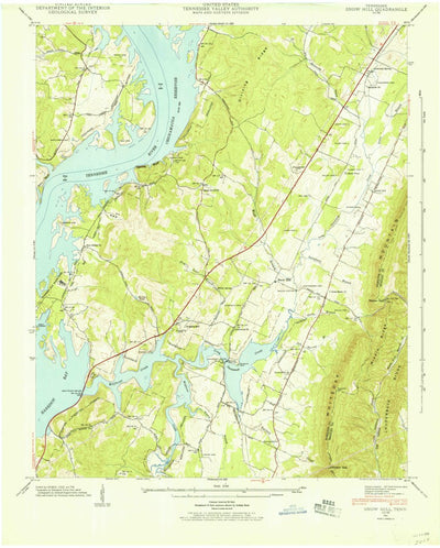 United States Geological Survey Snow Hill, TN (1942, 24000-Scale) digital map