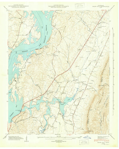 United States Geological Survey Snow Hill, TN (1943, 24000-Scale) digital map