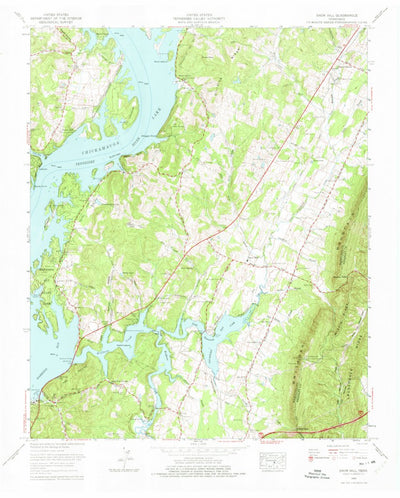 United States Geological Survey Snow Hill, TN (1964, 24000-Scale) digital map