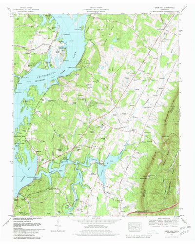 United States Geological Survey Snow Hill, TN (1980, 24000-Scale) digital map