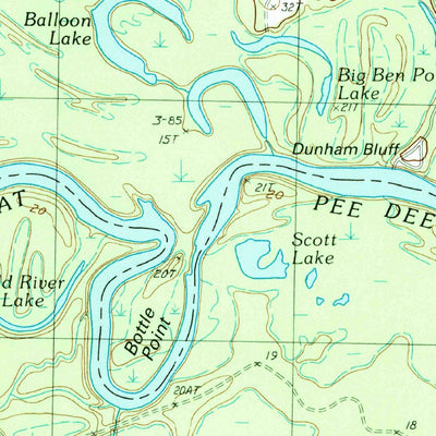 United States Geological Survey Snow Island, SC (1990, 24000-Scale) digital map