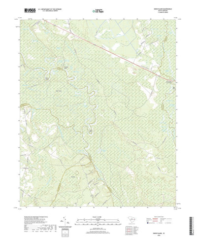 United States Geological Survey Snow Island, SC (2020, 24000-Scale) digital map