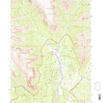 United States Geological Survey Snow Lake, WY (1991, 24000-Scale) digital map