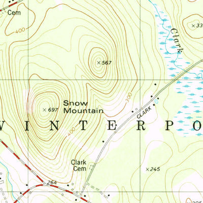 United States Geological Survey Snow Mountain, ME (1982, 24000-Scale) digital map