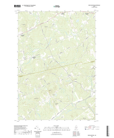 United States Geological Survey Snow Mountain, ME (2021, 24000-Scale) digital map