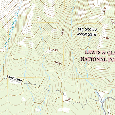 United States Geological Survey Snow Saucer Coulee, MT (2020, 24000-Scale) digital map