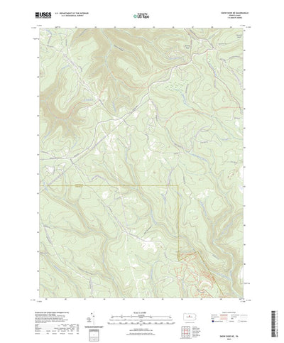 United States Geological Survey Snow Shoe NE, PA (2023, 24000-Scale) digital map