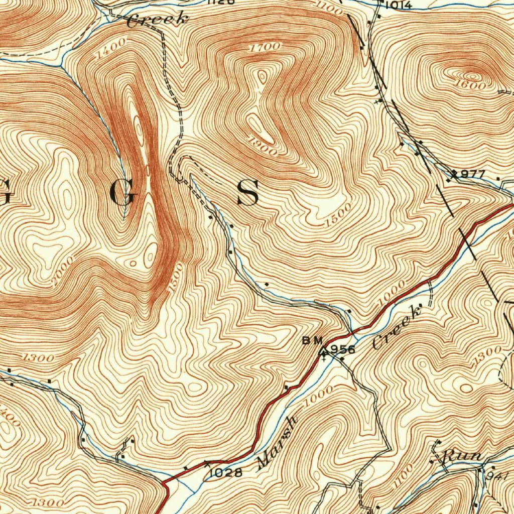 Snow Shoe, PA (1928, 62500-Scale) Map by United States Geological ...