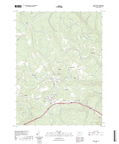 United States Geological Survey Snow Shoe, PA (2023, 24000-Scale) digital map