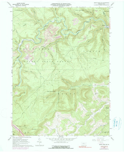 United States Geological Survey Snow Shoe SE, PA (1960, 24000-Scale) digital map