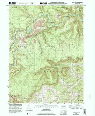 United States Geological Survey Snow Shoe SE, PA (1995, 24000-Scale) digital map