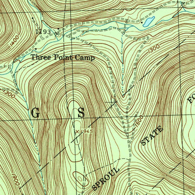 United States Geological Survey Snow Shoe SE, PA (1995, 24000-Scale) digital map