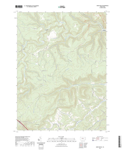 United States Geological Survey Snow Shoe SE, PA (2023, 24000-Scale) digital map