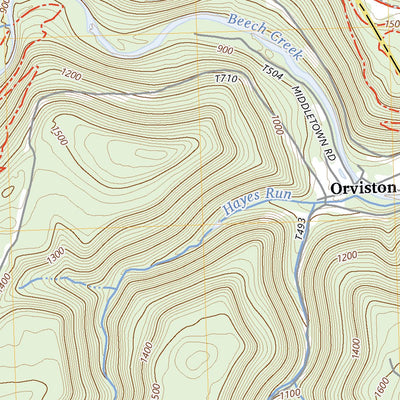 United States Geological Survey Snow Shoe SE, PA (2023, 24000-Scale) digital map