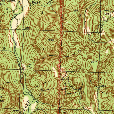 United States Geological Survey Snowball, AR (1942, 62500-Scale) digital map