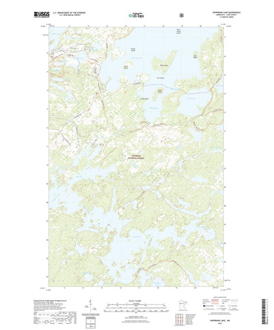 United States Geological Survey Snowbank Lake, MN (2022, 24000-Scale) digital map