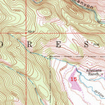 United States Geological Survey Snowdrift Mountain, ID (1949, 24000-Scale) digital map