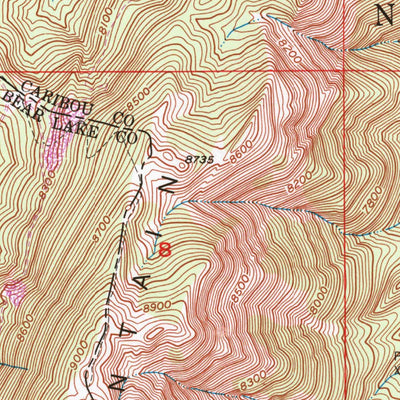 United States Geological Survey Snowdrift Mountain, ID (1949, 24000-Scale) digital map